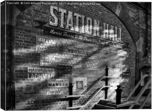 Station Hall York Canvas Print by Colin Williams Photography