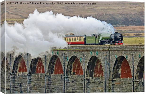 Tornado At The Ribblehead Viaduct - 2 Canvas Print by Colin Williams Photography