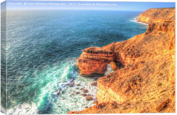 The Natural Bridge Kalbarri Western Australia  1 Canvas Print by Colin Williams Photography