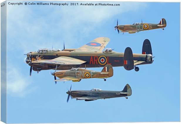 The Battle Of Britain Memorial Flight - RIAT 3 Canvas Print by Colin Williams Photography