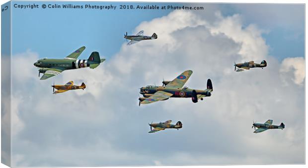 The Battle Of Britain Memorial Flight  RIAT 2018 1 Canvas Print by Colin Williams Photography