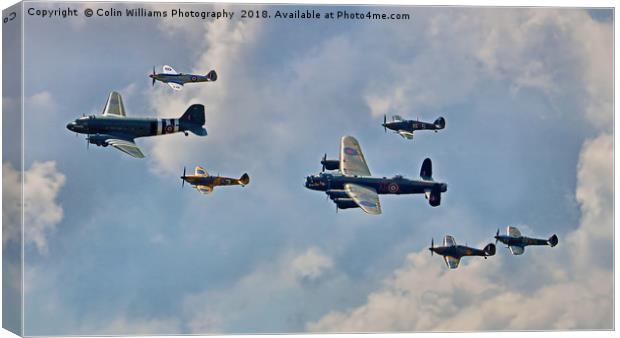 The Battle Of Britain Memorial Flight  RIAT 2018 2 Canvas Print by Colin Williams Photography
