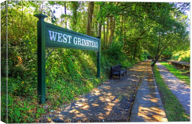 West Grinstead Railway Station 2 Canvas Print by Colin Williams Photography
