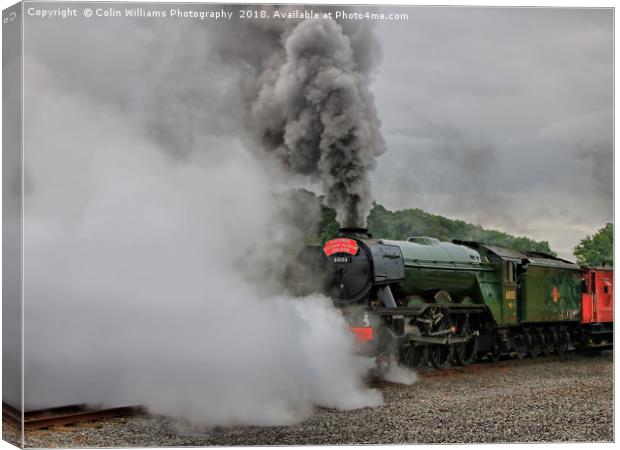 The Flying Scotsman Departs Canvas Print by Colin Williams Photography