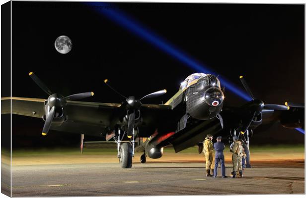  Just Jane A Bombers Moon Canvas Print by Colin Williams Photography
