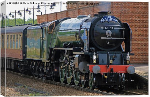 Tornado 60163 At Westfield Kirkgate 11.05.2019 - 2 Canvas Print by Colin Williams Photography