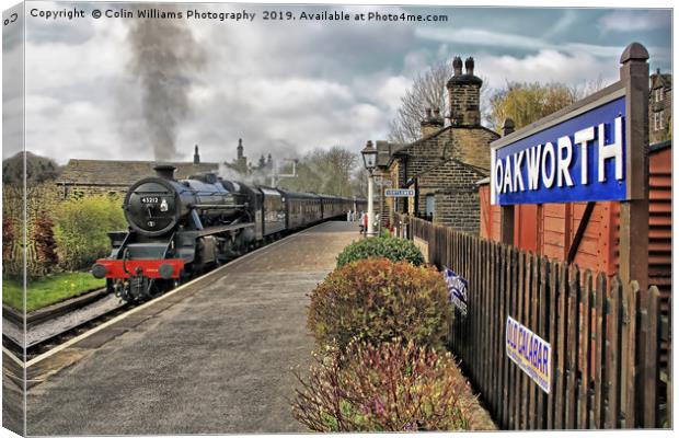 Oakworth Station Canvas Print by Colin Williams Photography