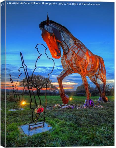 The Featherstone War Horse - 2 Canvas Print by Colin Williams Photography