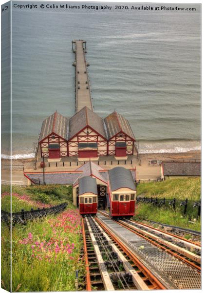  Saltburn Cliff Tramway Canvas Print by Colin Williams Photography