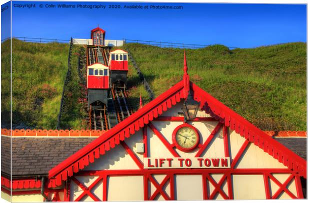 Saltburn Cliff Tramway 6 Canvas Print by Colin Williams Photography