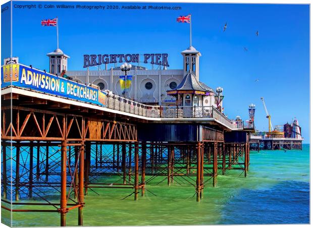 Brighton Pier Canvas Print by Colin Williams Photography