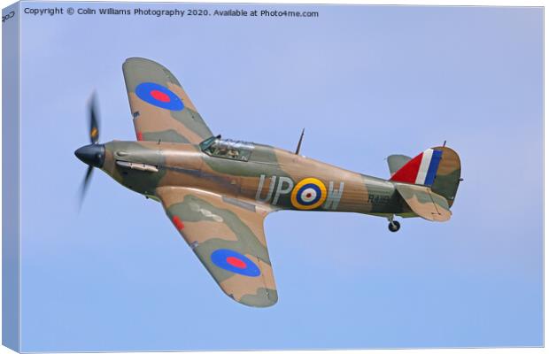 Hawker Hurricane at The Shuttleworth Airshow Canvas Print by Colin Williams Photography