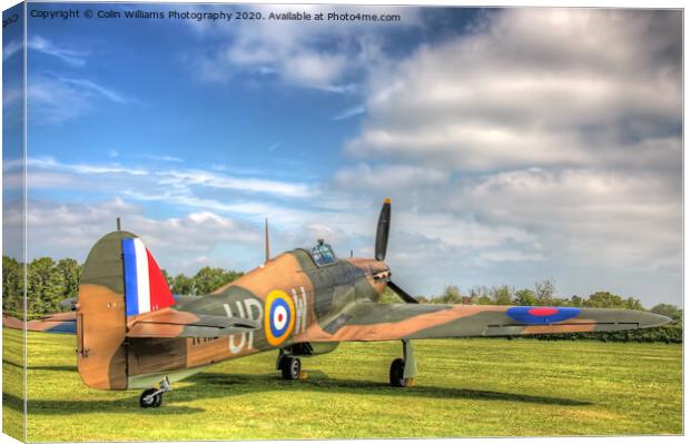 Hawker Hurricane at The Shuttleworth Airshow 2 Canvas Print by Colin Williams Photography