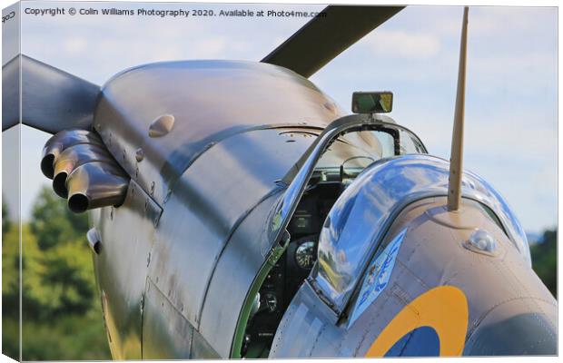 Spitfire Cockpit 2 Canvas Print by Colin Williams Photography