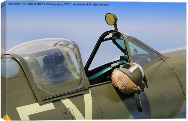 Spitfire Cockpit 3 Canvas Print by Colin Williams Photography