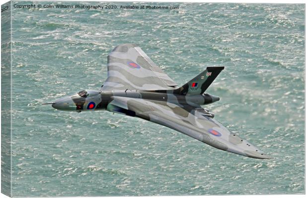 Vulcan XH558 from Beachy Head 1 Canvas Print by Colin Williams Photography