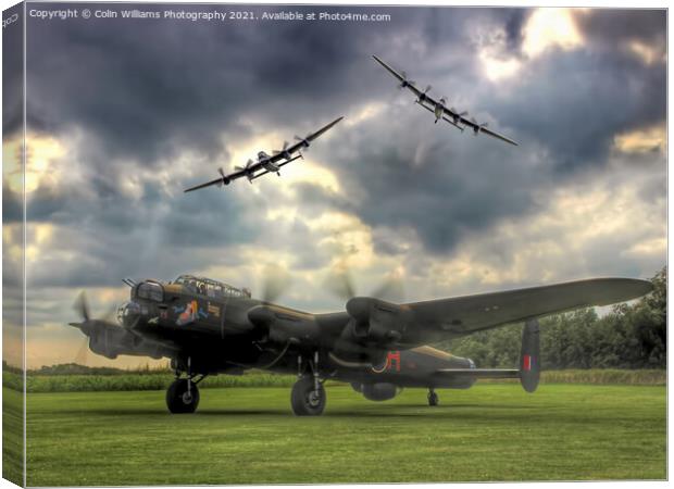 The 3 Lancasters Tour 2014 Canvas Print by Colin Williams Photography
