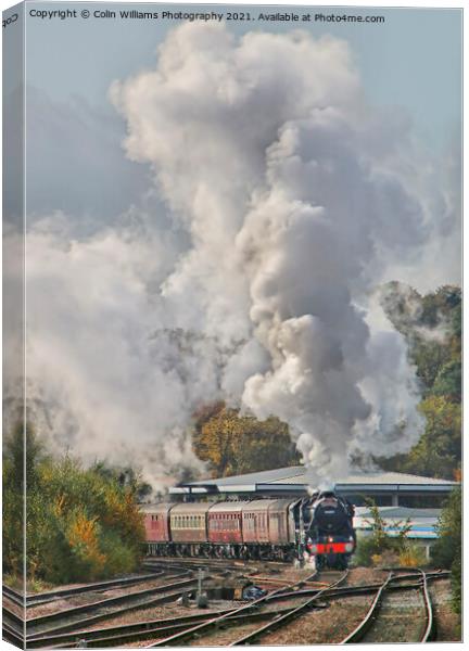  Black 5 Steam Engines LMS Stanier Class 5 4 6 0 Canvas Print by Colin Williams Photography