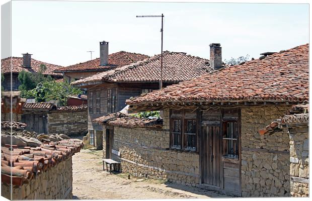 Jeravna Village Houses Canvas Print by Tony Murtagh