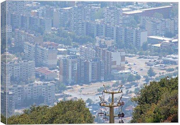 Sliven Chairlift, Bulgaria Canvas Print by Tony Murtagh