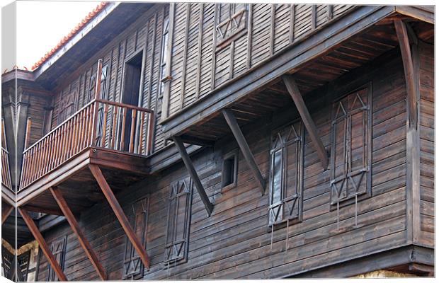 Traditional Wooden House Canvas Print by Tony Murtagh