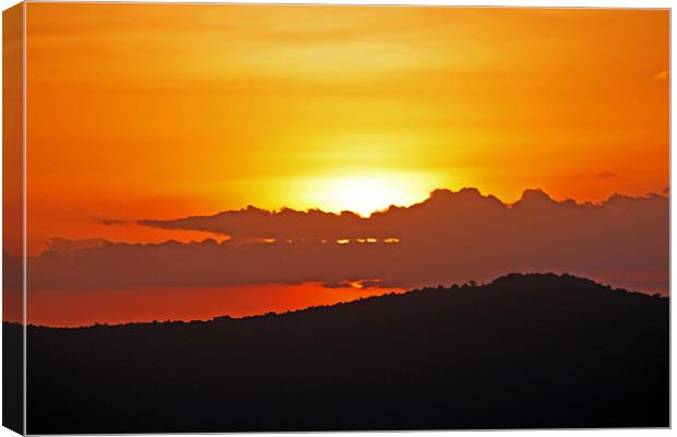Sunrise over Ngorongoro Crater Canvas Print by Tony Murtagh