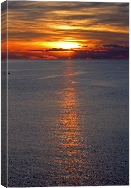 Adriatic Sunset Canvas Print by Tony Murtagh