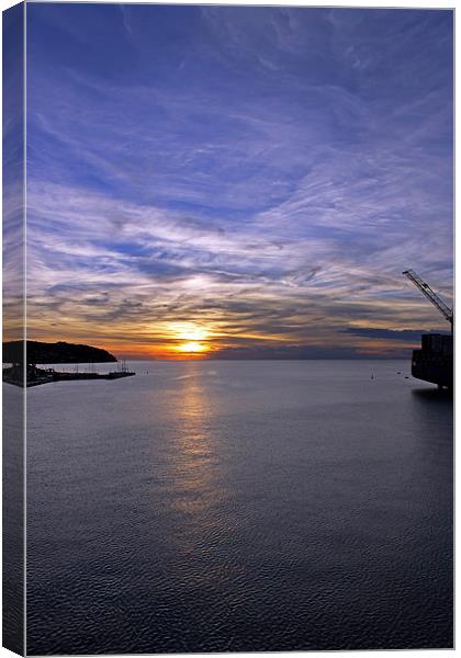 Sunset in Adriatic Canvas Print by Tony Murtagh