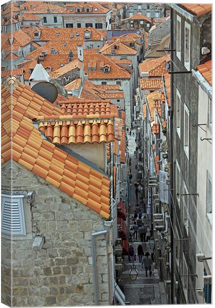 Dubrovnik Street Canvas Print by Tony Murtagh