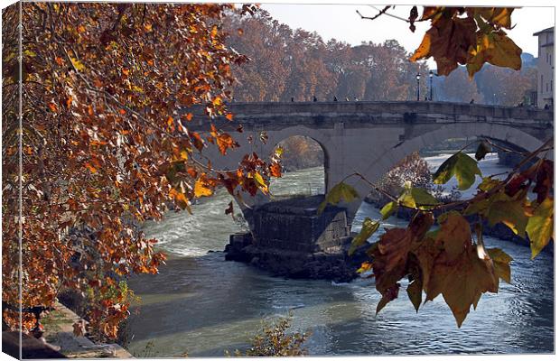 Ponte Fabricio Canvas Print by Tony Murtagh