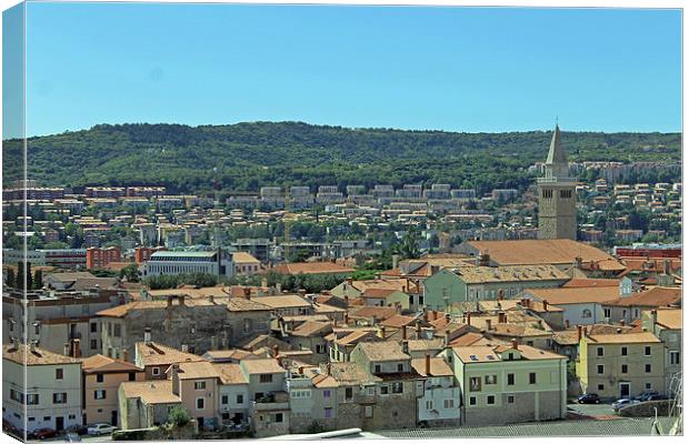 View over Koper Canvas Print by Tony Murtagh
