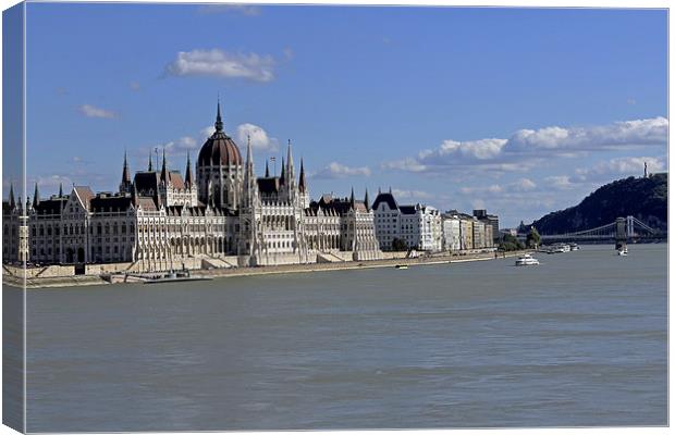 Hungarian Parliament building  Canvas Print by Tony Murtagh