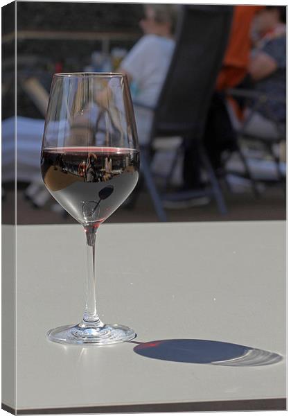  Reflections in Wine Glass  Canvas Print by Tony Murtagh