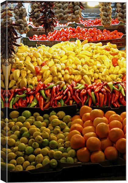  Fruit Stall Canvas Print by Tony Murtagh