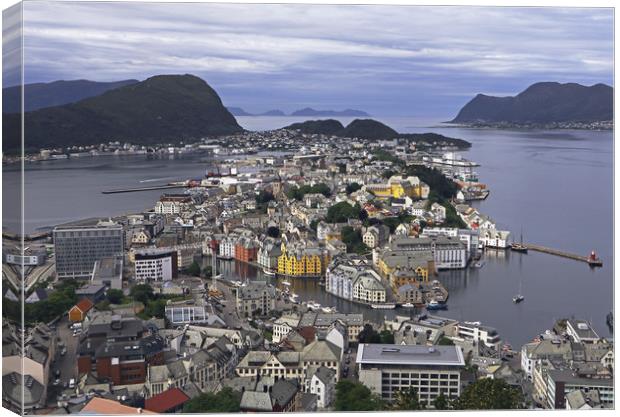Alesund from Above Canvas Print by Tony Murtagh