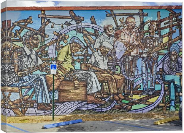 Little Havana Mural Canvas Print by Tony Murtagh