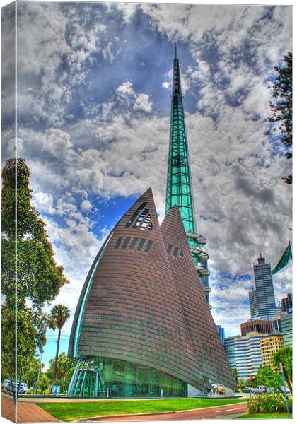 Bell Tower, Perth WA Canvas Print by Gillian Oprey