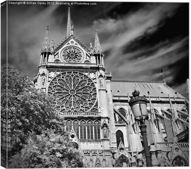 Notre Dame de Paris Canvas Print by Gillian Oprey