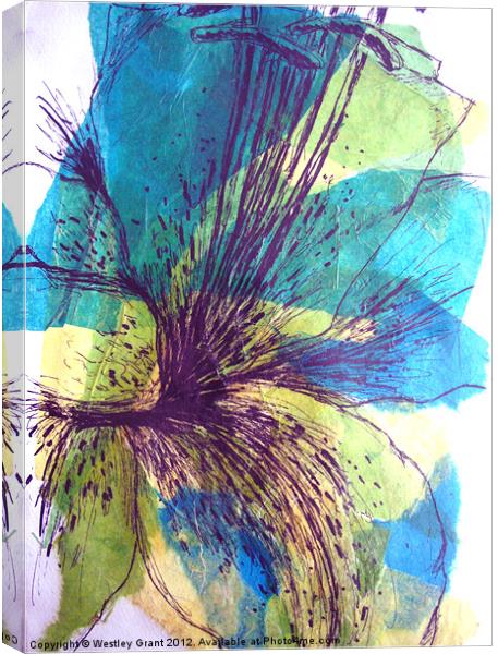 Exotic Flower Canvas Print by Westley Grant