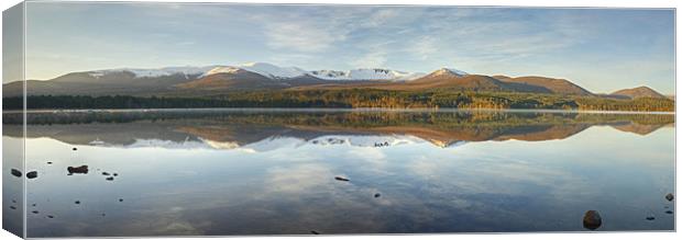 Loch Morlich Reflections Canvas Print by Jamie Green