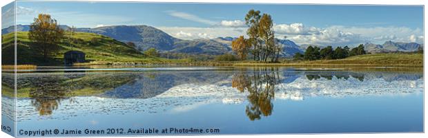 Wise Een Tarn Canvas Print by Jamie Green