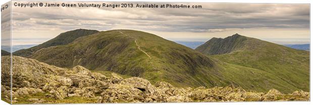 The Coniston Fells Canvas Print by Jamie Green
