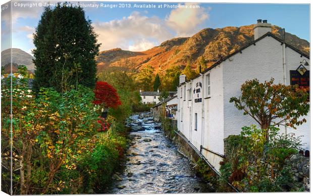 Church Beck Coniston Canvas Print by Jamie Green