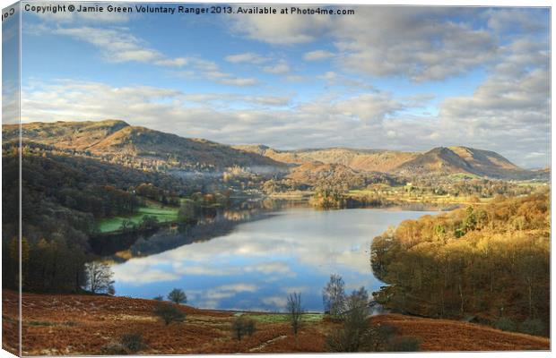 Grasmere,The Lake District Canvas Print by Jamie Green