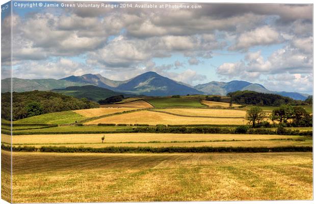 Fells and Fields Canvas Print by Jamie Green
