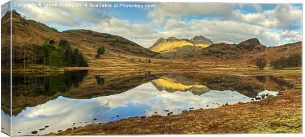  Blea Tarn, The Lake District Canvas Print by Jamie Green