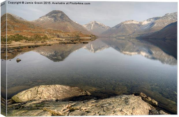  Wastwater,The Lake District Canvas Print by Jamie Green