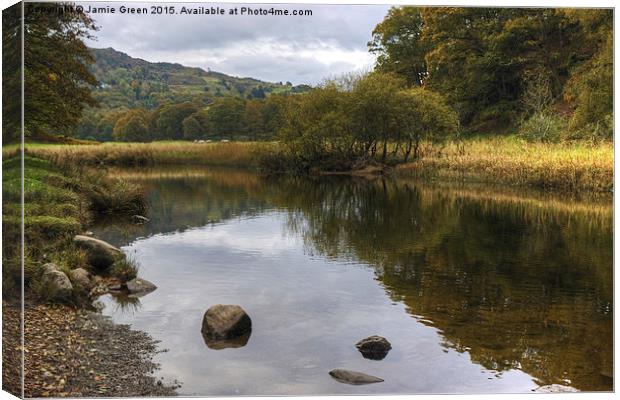  River Brathay Canvas Print by Jamie Green