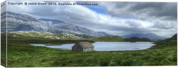 Loch Stack Canvas Print by Jamie Green