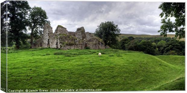 Pendragon Castle Canvas Print by Jamie Green